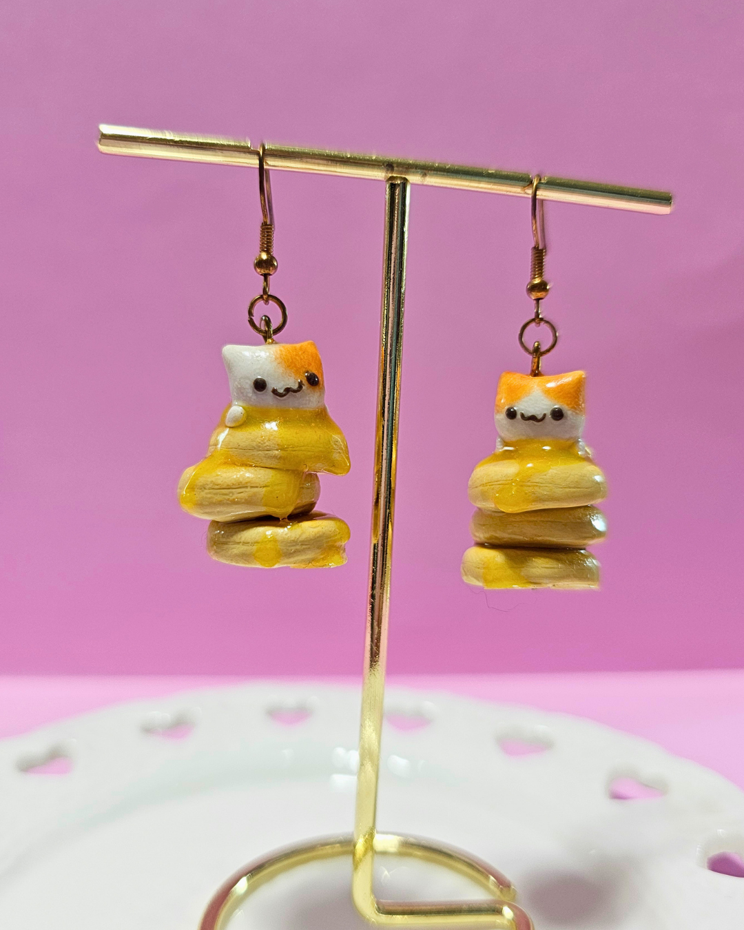 Hotcake Neko Earrings