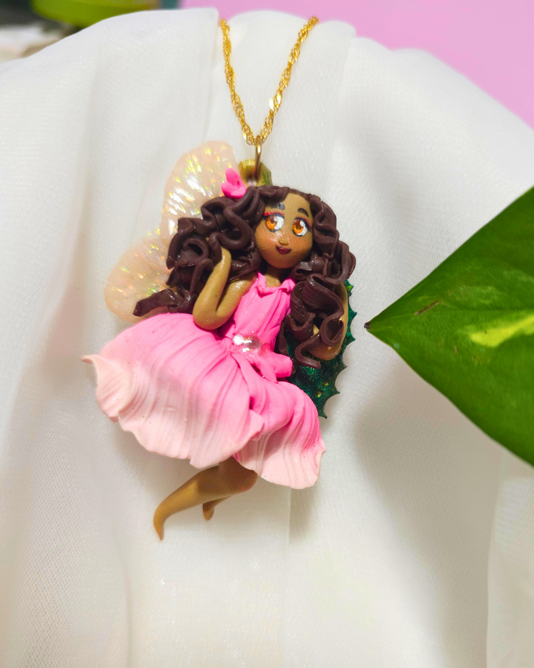 Pink Fairy Necklace