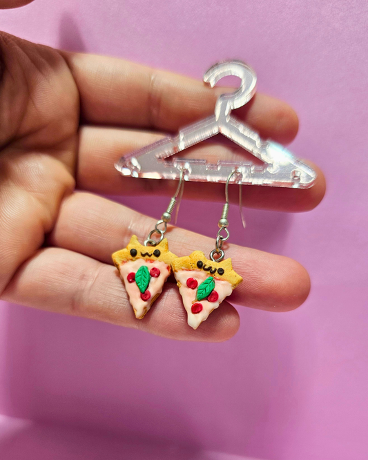 Pizza Neko Earrings