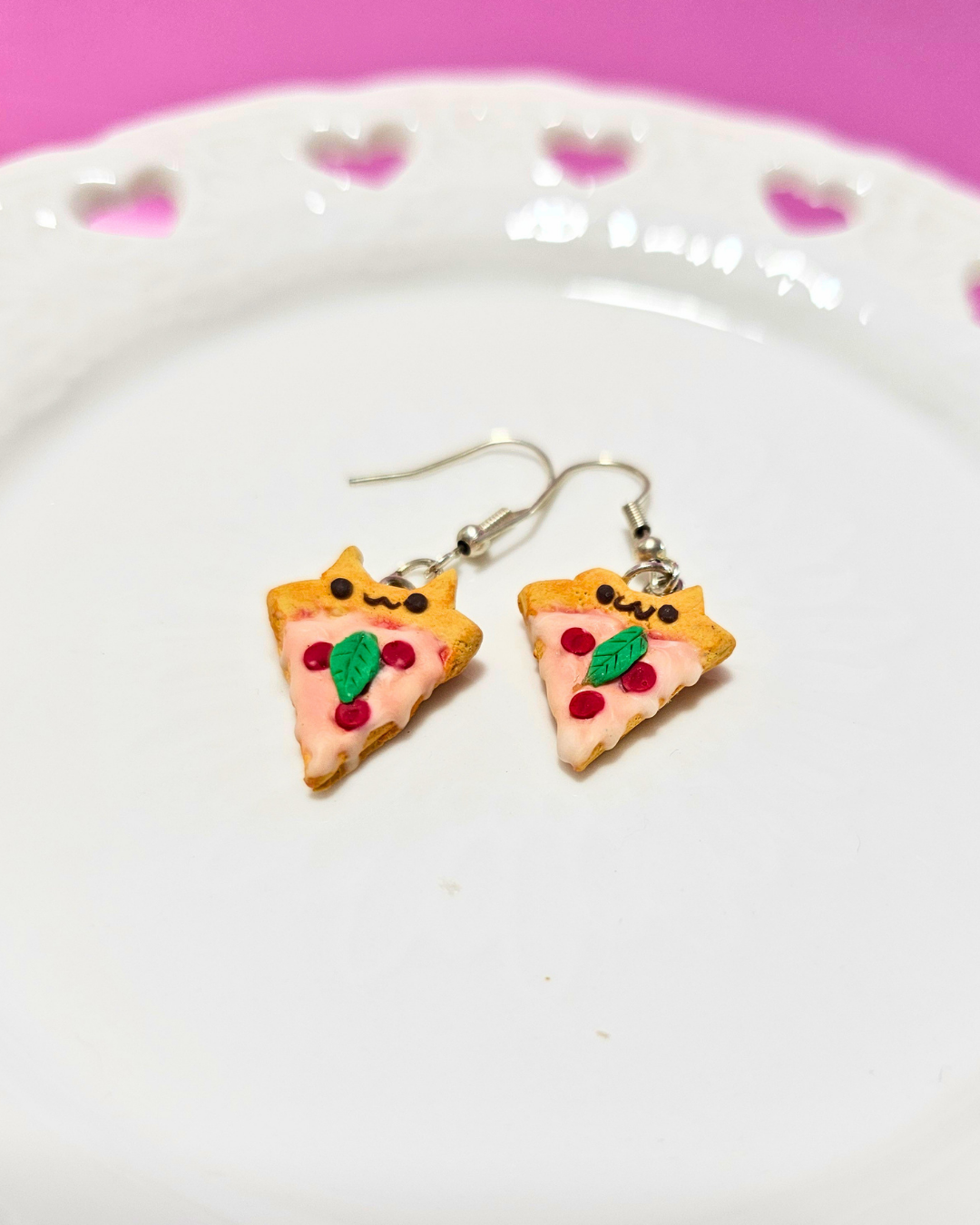 Pizza Neko Earrings