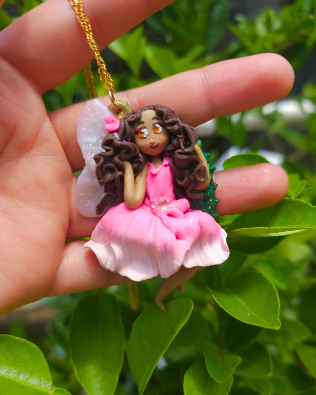 Pink Fairy Necklace