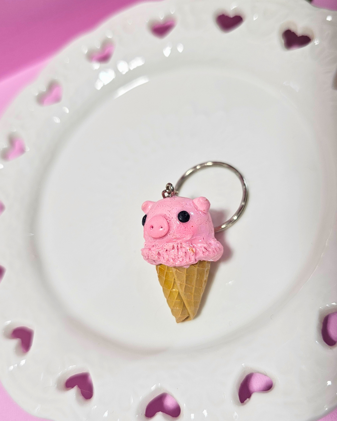 llavero Fresita Piggy Cone