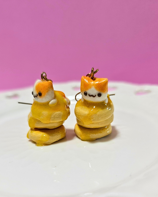 Hotcake Neko Earrings