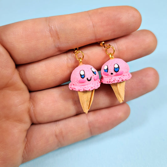 aretes helado kirby hipoalergenicos