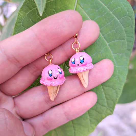 aretes helado kirby hipoalergenicos