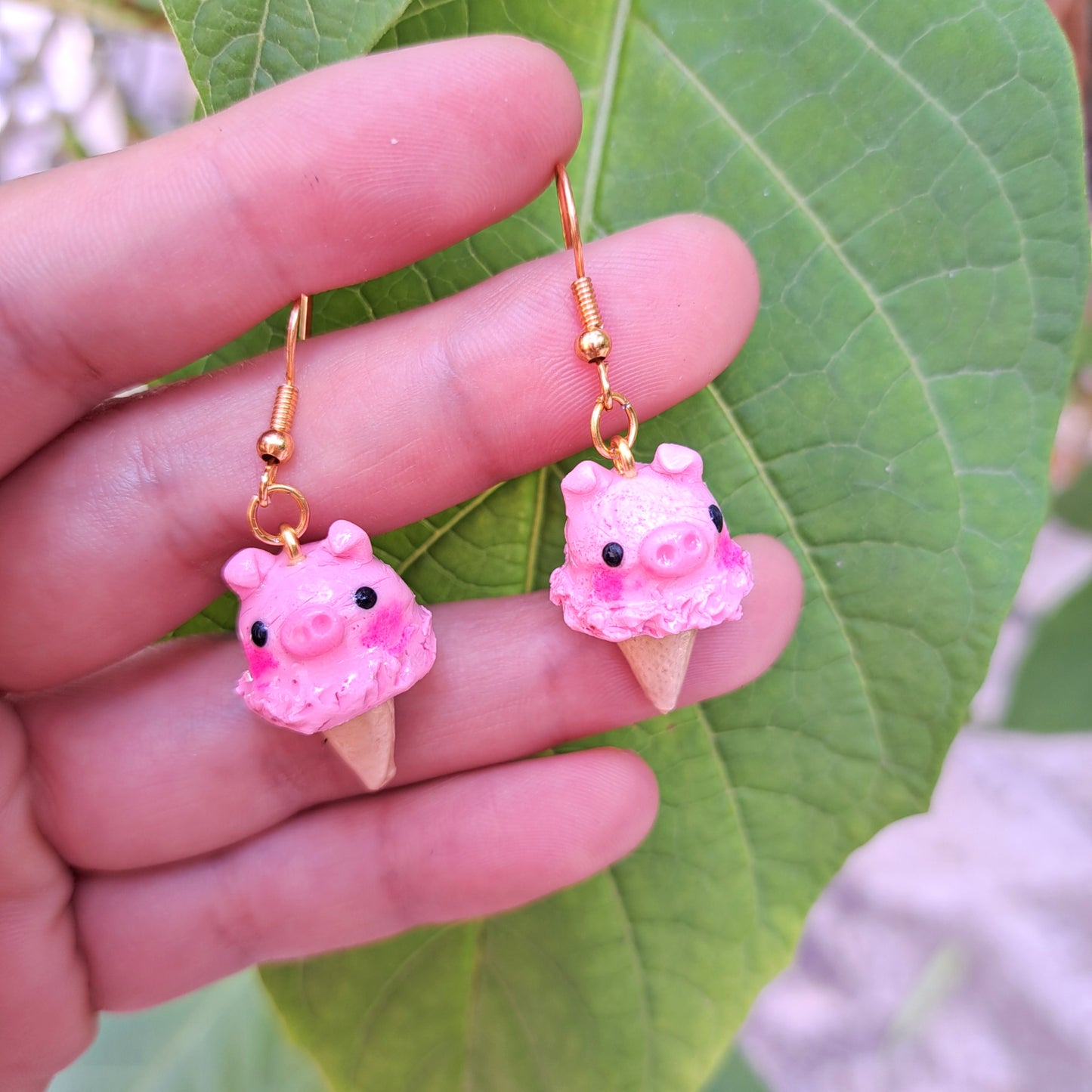 aretes helado pig hipoalergenicos